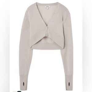 NEVER WORN COS knit shimmer bolero cardigan